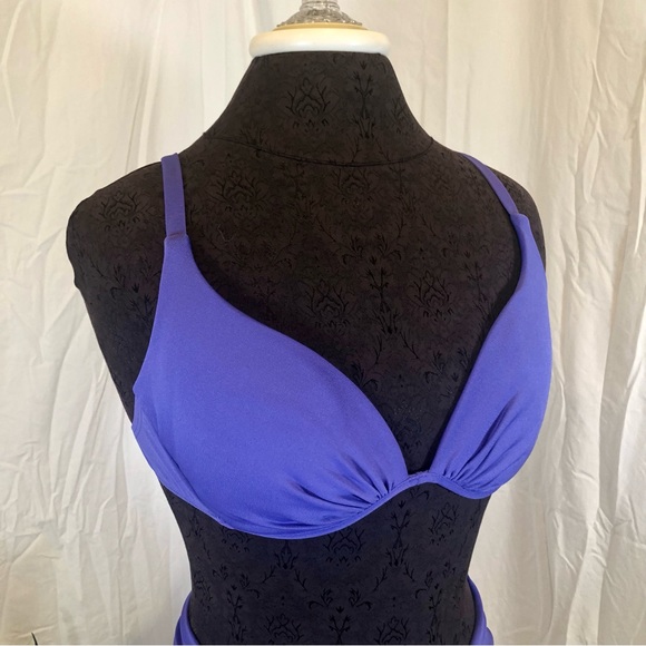 ❤️ LAST DAY Vintage 1990s Catalina Bra-Style Bikini Top w/ Matching Sarong - Picture 2 of 13